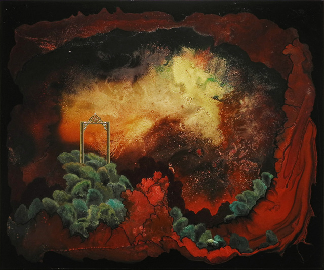 Hedieh Javanshir Ilchi, ‘Through the first gate, into our first world 1’, 2019, Painting, Acrylic and watercolor on panel, Hemphill Artworks