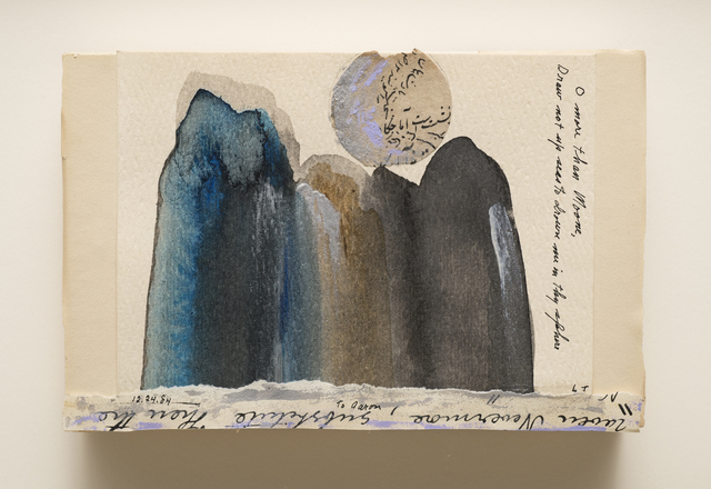 Lenore Tawney, ‘Untitled (Moon)’, 1984, Drawing, Collage or other Work on Paper, Mixed media on paper mounted on paper box, Aaron Payne Fine Art