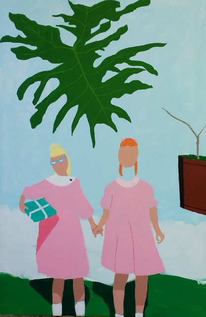 Terri Lloyd, ‘Happy Philodendron’, 2020, Painting, Acrylic on canvas, Dab Art