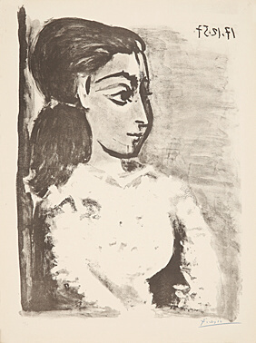 Pablo Picasso, ‘Buste de femme au corsage blanc’, 1957, Galerie Boisseree