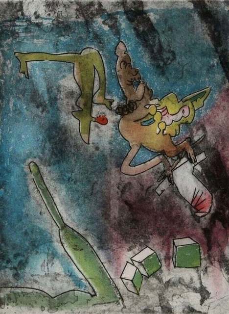 Roberto Matta, ‘Centre Noeuds (Plate VII)’, 1974, Print, Etching & Aquatint on Arches paper, Art Commerce