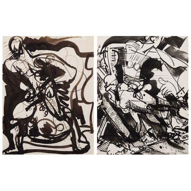 Hans Hofmann, ‘Two Works of Art: Untitled; Untitled’, Doyle