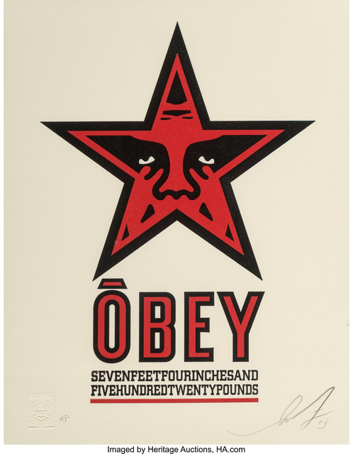 Shepard Fairey, ‘Obey Star Letterpress’, 2013, Heritage Auctions