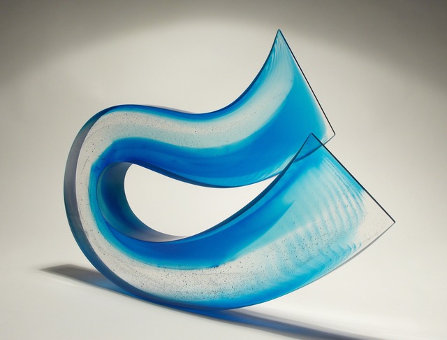 Galia Amsel, ‘Surge 3’, 2018, Sculpture, Cast glass, hand smoothed and polished, Black Door Gallery