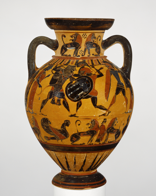 Unknown Greece Euboea Europe Black Figure Neck Amphora