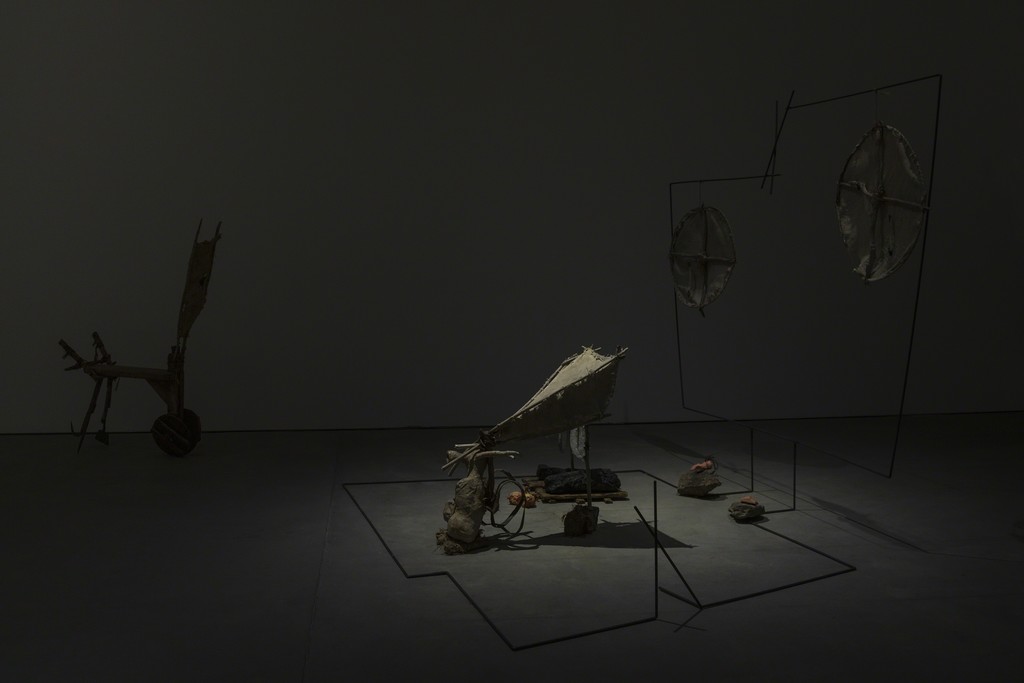 Installation view, John Bock, Sprüth Magers Berlin, November 24, 2018 - January 19, 2019; Photography: Timo Ohler Installation view, John Bock, Sprüth Magers Berlin, November 24, 2018 - January 19, 2019; Photography: Timo Ohler