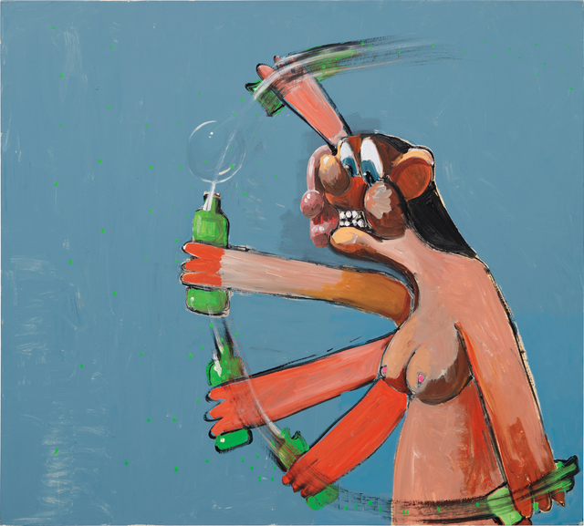 George Condo, ‘Nude Homeless Drinker’, 1999, Phillips