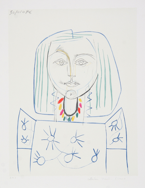 Pablo Picasso, ‘Portrait de Femme au Collier, 1946’, 1979-1982, Print, Lithograph on Arches paper, RoGallery
