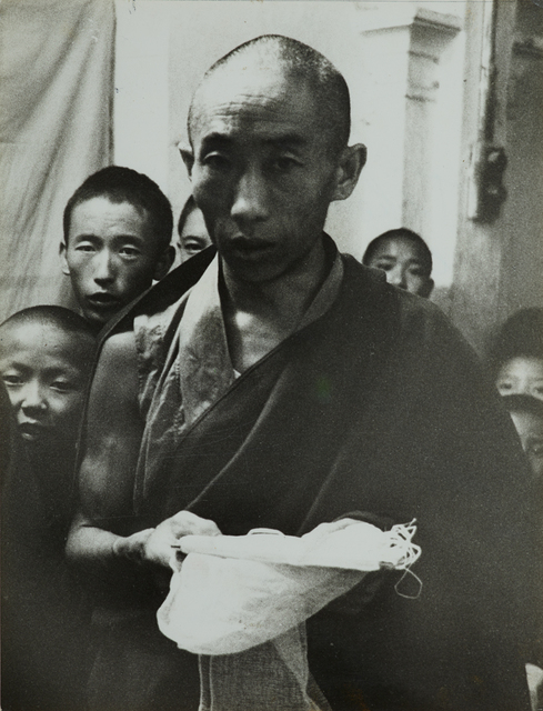 Germaine Krull, ‘Tibetan religious ceremony offering of the white scarf’, c. 1960, Jeu de Paume