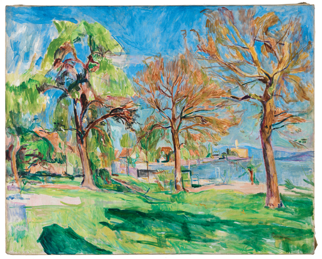 Hans Purrmann, ‘Bodenseelandschaft mit Schloss Montfort’, 1927, Painting, Oil on canvas, Ludorff