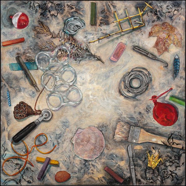 Elli Crocker, ‘Midden VII, Pink Pearl’, 2012, Mixed Media, Mixed media on clayboard, Clark Gallery