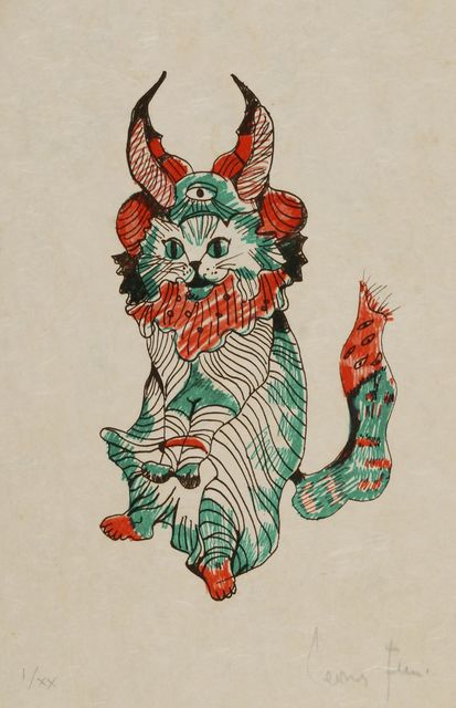Leonor Fini, ‘Cat with horns’, 1973, Roseberys