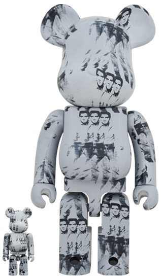 BE@RBRICK, ‘Bearbrick Andy Warhol's Elvis Presley 100% & 400% Set’, 2001-2020, Sculpture, Plastic, PVC, 2B Art & Toys