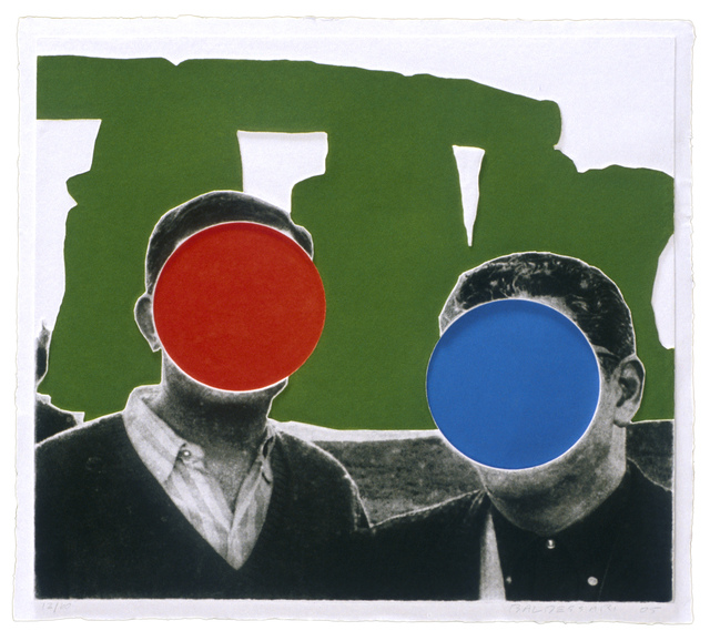 John Baldessari, ‘Stonehenge (With Two Persons) Green’, 2005, Mixografia