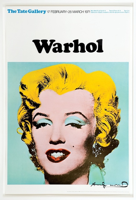 Andy Warhol, ‘Marilyn (Tate Gallery, London, 1971) - Signed Poster’, 1971, Ephemera or Merchandise, Lithograph, paper, black felt pen, Artificial Gallery