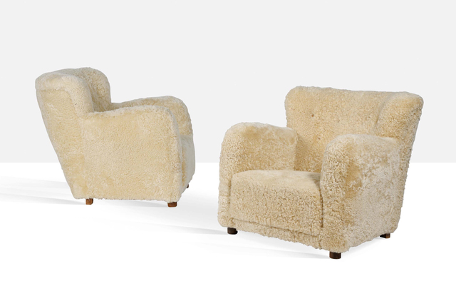 Attributed to Flemming Lassen, ‘Pair of large armchairs’, Circa 1940, Aguttes