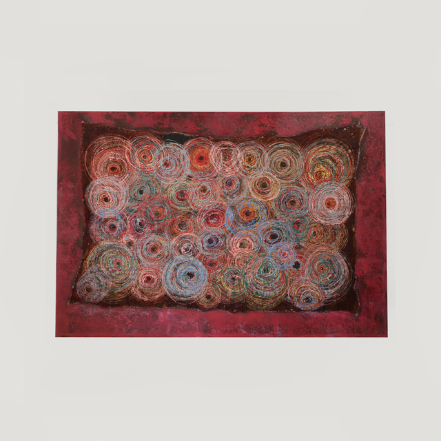 Innocent Nkurunziza, ‘Cosmic Identities’, 2020, Mixed Media, Mixed media on tree bark mounted on canvas, Inema Arts Center