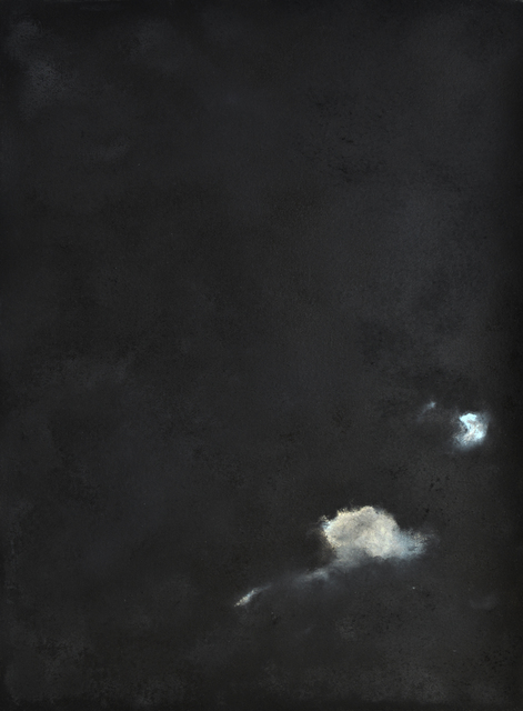 Kerstin Paillard, ‘Moon I’, 2019, Drawing, Collage or other Work on Paper, Pigments on handmade torn deckle edges paper, BBA Gallery