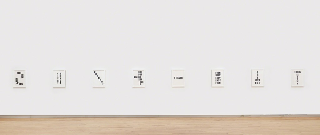 Kay Rosen: H Is for House, installation view, The Aldrich Contemporary Art Museum, Ridgefield, CT. Photo: Tom Powel Imaging. Kay Rosen: H Is for House, installation view, The Aldrich Contemporary Art Museum, Ridgefield, CT. Photo: Tom Powel Imaging.