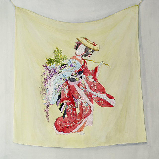 Oksana Reznik, ‘Japanese Silk’, ca. 2019, Painting, Watercolor, bG Gallery