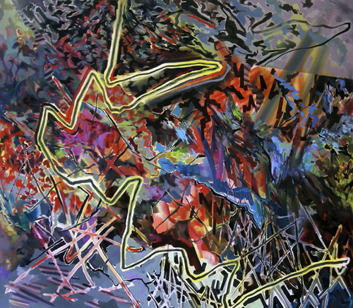 Robert Goodman, ‘Gray Day II’, 2009, Painting, Oil, acrylic, and spray paint on canvas, Seraphin Gallery