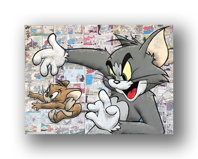 Картина тома. Tom and Jerry 2020. Том и Джерри на холсте. Том и Джерри картина на холсте. Картина Джерри.