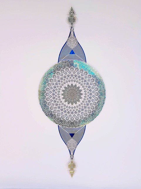 Julia Ibbini, ‘"The Story of Peacock"’, ca. 2017, Sculpture, Lasercut paper over ink on mylar,, Parlor Gallery