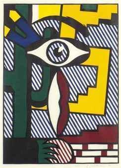 Roy Lichtenstein - American Indian Theme III