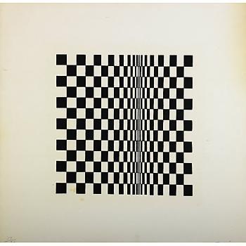 Bridget Riley - Untitled (based on movement in squares)