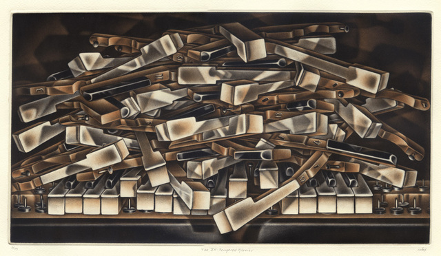 Carol Wax, ‘The Ill-Tempered Klavier’, 2015, Print, Color mezzotint, Conrad R. Graeber Fine Art