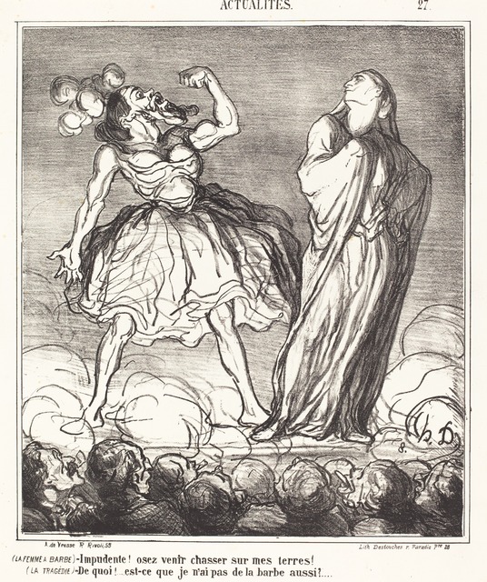 Honoré Daumier, ‘La Femme a barbe’, 1867, National Gallery of Art, Washington, D.C.