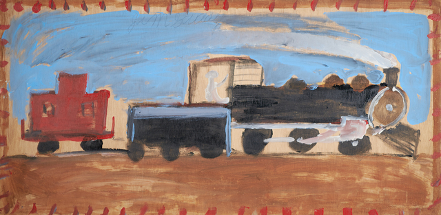 Jimmy Lee Sudduth, ‘Train’, Painting, Rago/Wright