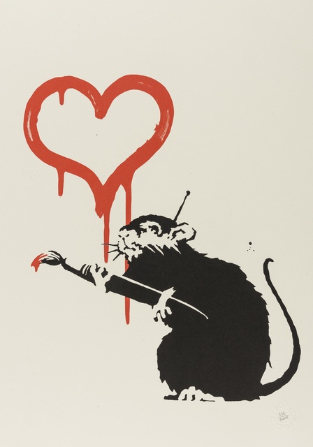 Banksy, ‘Love Rat’, 2004, Forum Auctions