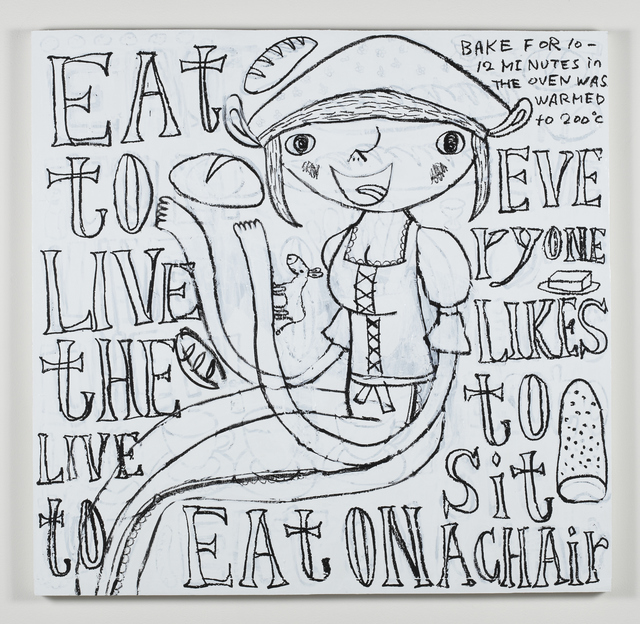 Shintaro Miyake, ‘Baker of Donkey’, 2013, Painting, Acrylic and ink on panel, Tomio Koyama Gallery