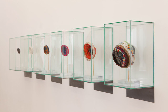 Muriel Gallardo Weinstein, ‘Population of Berlin ’, 2018, Sculpture, Textile sculptures in glass cabinet, Montoro12 Contemporary Art