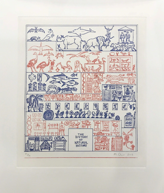 Mark Dion, ‘The History of Natural History’, 2018, Print, 2 Color, copper plate etching, Storm King Art Center Benefit Auction
