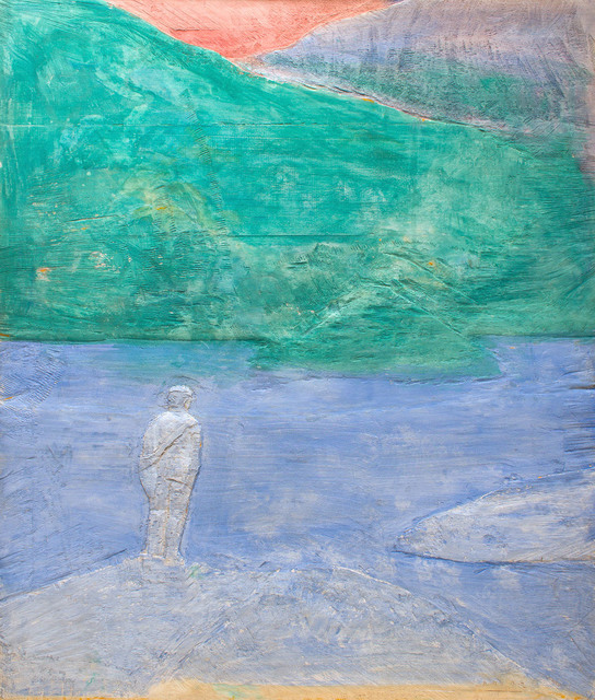 Raúl Díaz, ‘LAGO 2’, 2017, Mixed Media, Mixed Media on Wood Panel, Jerald Melberg Gallery