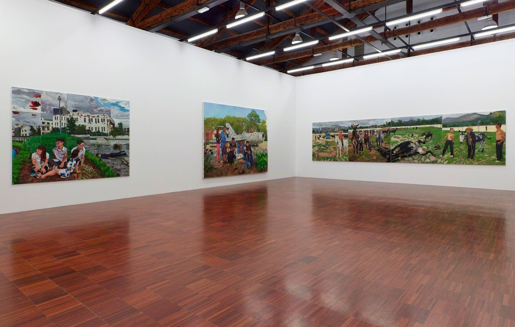 Installation view of exhibition ‘Liu Xiaodong: Painting as Shooting', curated by Jèrôme Sans, Faurschou Foundation in Venice, 2015. Photo by Anders Sune Berg, © Faurschou Foundation Installation view of exhibition ‘Liu Xiaodong: Painting as Shooting', curated by Jèrôme Sans, Faurschou Foundation in Venice, 2015. Photo by Anders Sune Berg, © Faurschou Foundation
