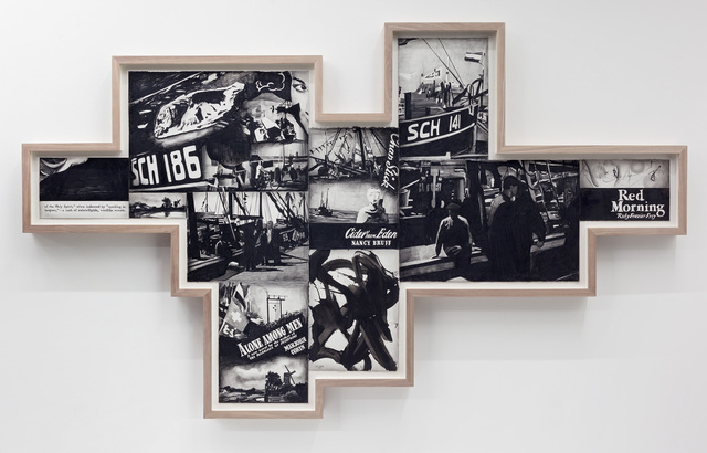 Marcel van Eeden, ‘May 17. 1948 (2)’, 2013, Drawing, Collage or other Work on Paper, Nero pencil, gouache, oil crayon on paper, Galerie Bob van Orsouw