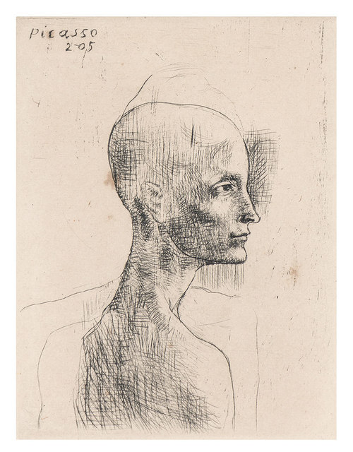 Pablo Picasso, ‘Buste D'Homme (Bloch 4)’, 1905, Doyle