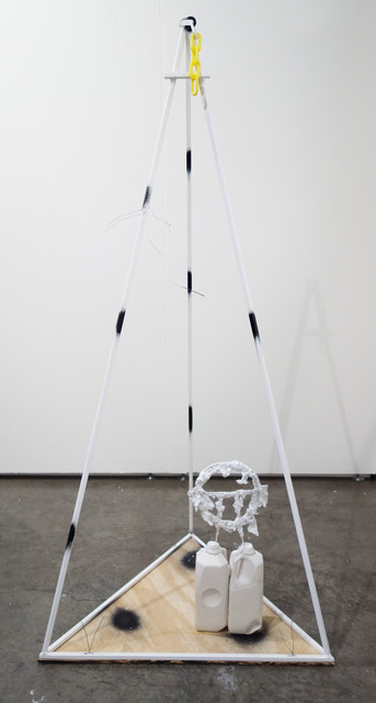 Tom Holmes (b. 1979), ‘untitled Arrangement’, 2013, Sculpture, Powder coated steel, plywood, hydrocal, aluminum, plastic chain, enamel, Bureau