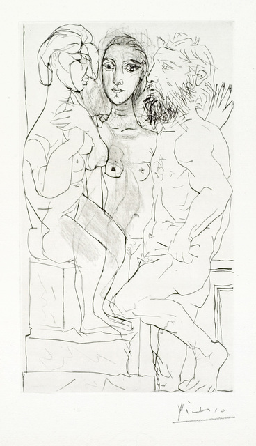 Pablo Picasso, ‘Sculpteur, Modele et Sculpture: Femme Assise’, 1933, Christopher-Clark Fine Art