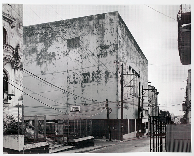 Hans Hamid Rasmussen, ‘Havanna 01 - grey erased by pink’, 2019, Photography, Embroidery and analogue photography, Martin Asbæk Gallery