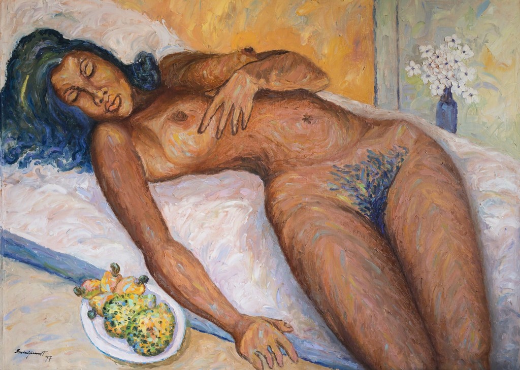 Marabou de mon Coeur 36"x48" Oil on Canvas 1997 Marabou de mon Coeur 36"x48" Oil on Canvas 1997