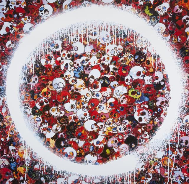 Takashi Murakami, ‘Ensō: Memento Mori Red on Blue’, 2016, Julien's Auctions