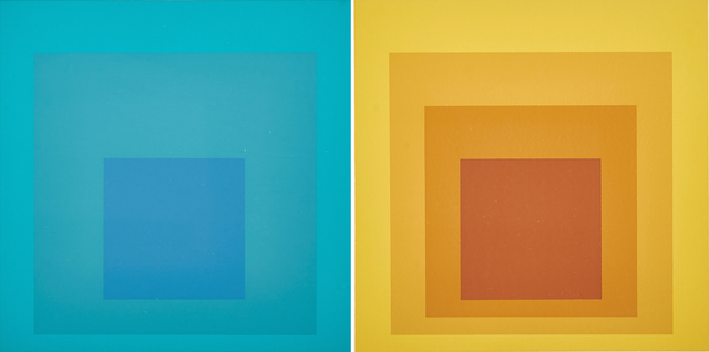 Josef Albers, ‘Homage to the Square’, Print, Two screenprints in color (framed separately), Rago/Wright