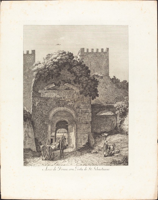 Jacob Wilhelm Mechau, ‘Arco di Druso, ora porta di San Sebastiano’, 1794, National Gallery of Art, Washington, D.C.