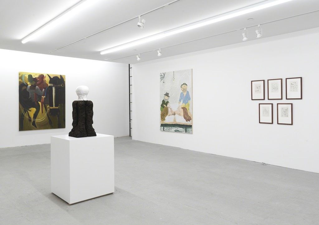 Installation view, Samaritans. Curated by Dan Nadel, Eva Presenhuber, New York, 2019
Courtesy the artists and Galerie Eva Presenhuber, Zurich / New York
Photo: Matt Grubb
Installation view, Samaritans. Curated by Dan Nadel, Eva Presenhuber, New York, 2019
Courtesy the artists and Galerie Eva Presenhuber, Zurich / New York
Photo: Matt Grubb