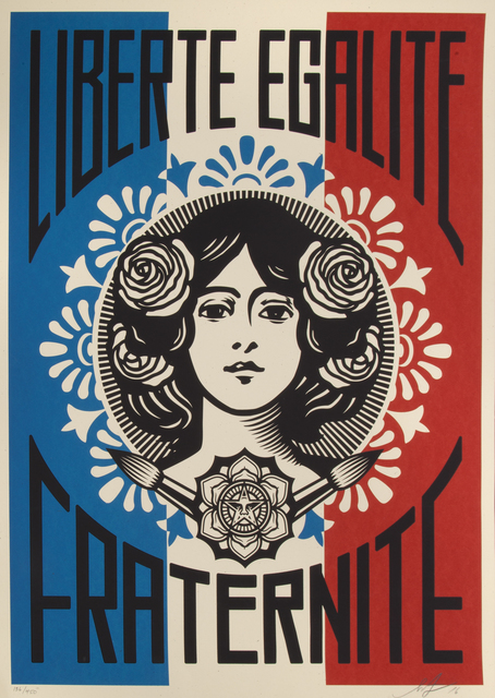 Shepard Fairey (OBEY), ‘Liberte Egalite Fraternite’, 2016, Julien's Auctions