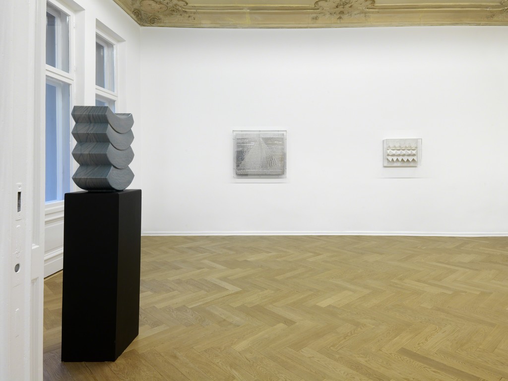 Installation view. Heinz Mack "Mack: Review and Outlook, A Special Selection - Homage to his 86th birthday", A3, Berlin, Germany. February 26 - April 23, 2016. Photo: Bernd Borchardt Installation view. Heinz Mack "Mack: Review and Outlook, A Special Selection - Homage to his 86th birthday", A3, Berlin, Germany. February 26 - April 23, 2016. Photo: Bernd Borchardt